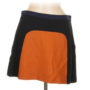 Zara color block 60s style mini skirt